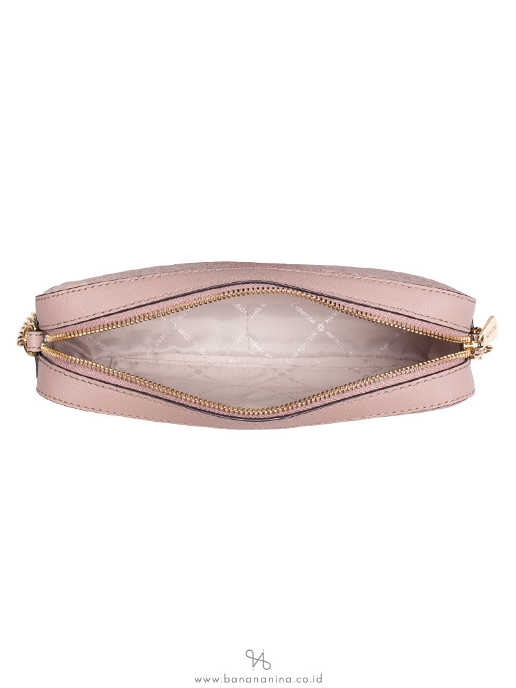 MICHAEL KORS Jet Set Signature Large Crossbody Fawn Ballet