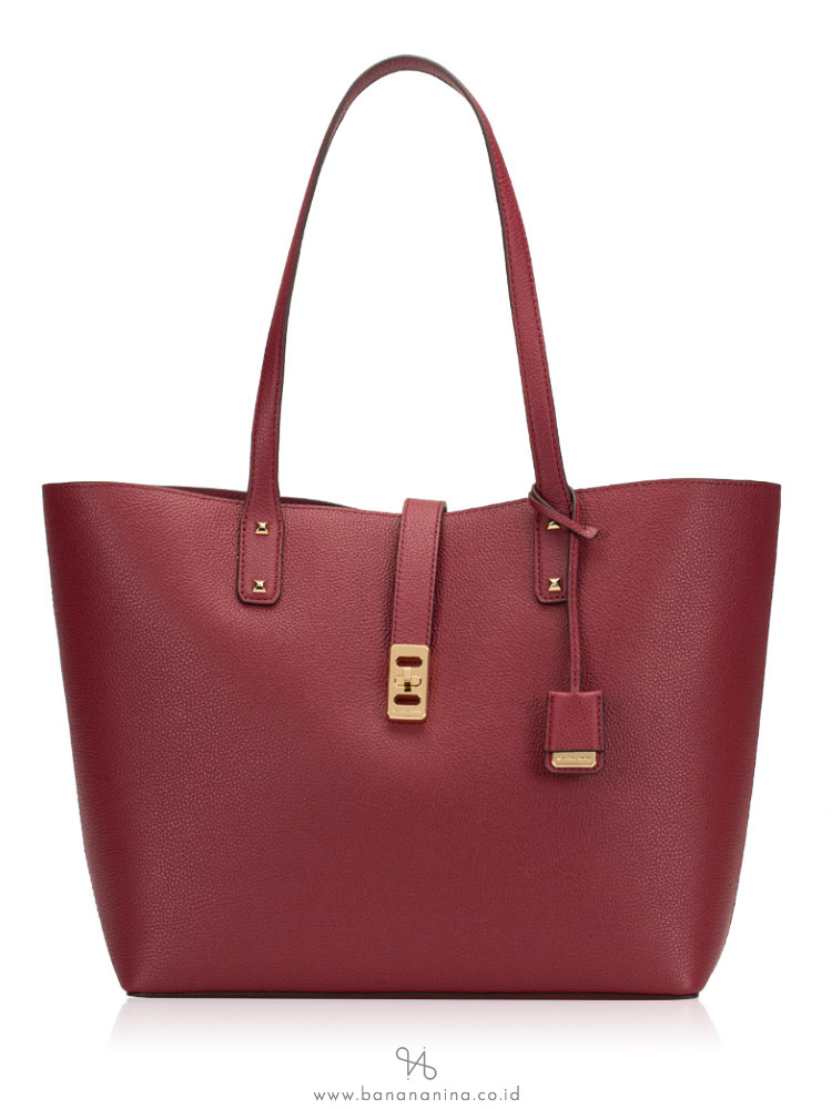MICHAEL KORS Karson Large Leather Tote Mulberry
