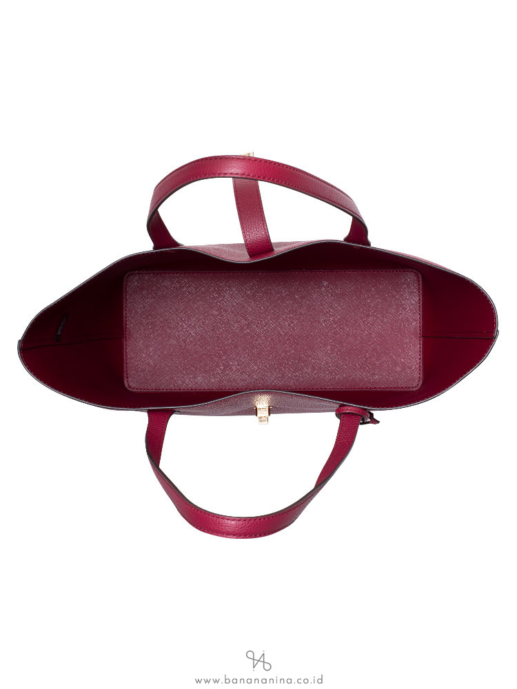 MICHAEL KORS Karson Large Leather Tote Mulberry