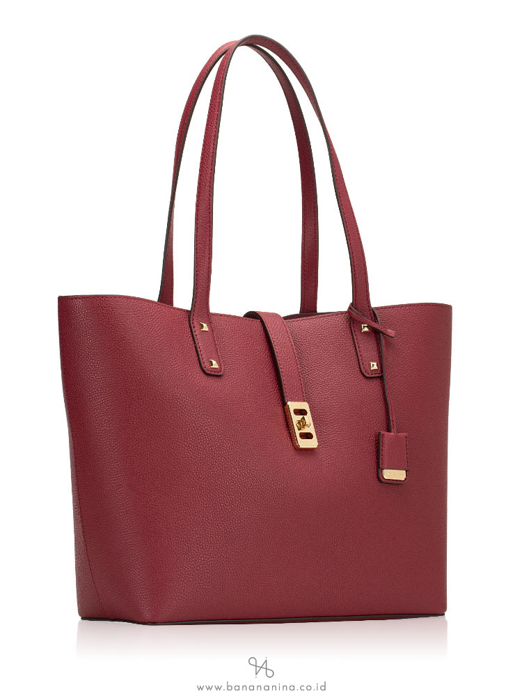 MICHAEL KORS Karson Large Leather Tote Mulberry