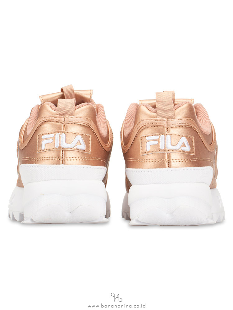 FILA Disruptor 2 Sneakers Rosegold White Sz 5