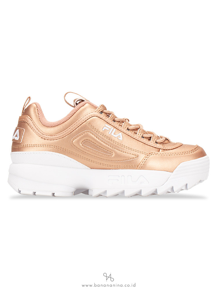 FILA Disruptor 2 Sneakers Rosegold White Sz 5