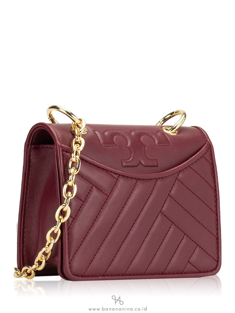 TORY BURCH Alexa Mini Shoulder Bag Imperial Garnet