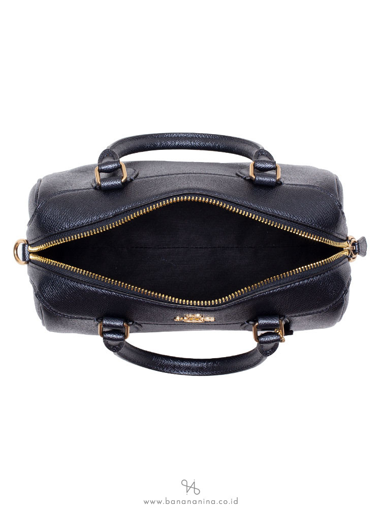 COACH 39706 Metallic Crossgrain Mini Bennett Denim