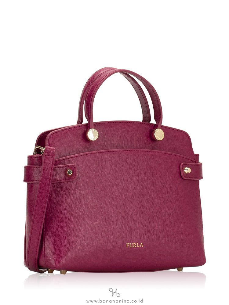 FURLA Agata Small Satchel Amarena