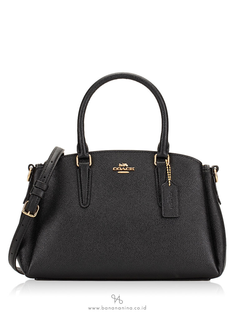 COACH 28977 Crossgrain Mini Sage Carryall Black