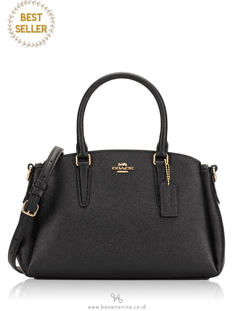 COACH 28977 Crossgrain Mini Sage Carryall Black