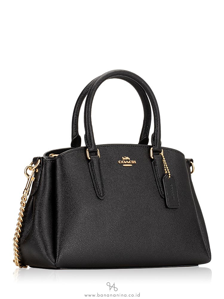 COACH 28977 Crossgrain Mini Sage Carryall Black