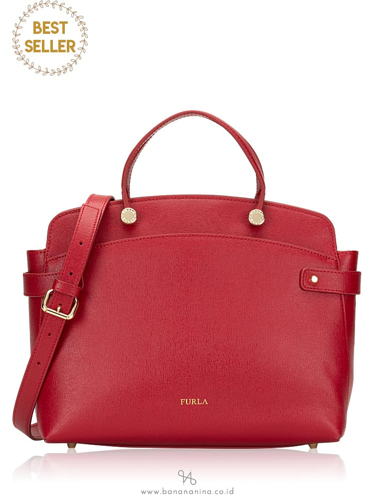 FURLA Agata Medium Satchel Cabernet
