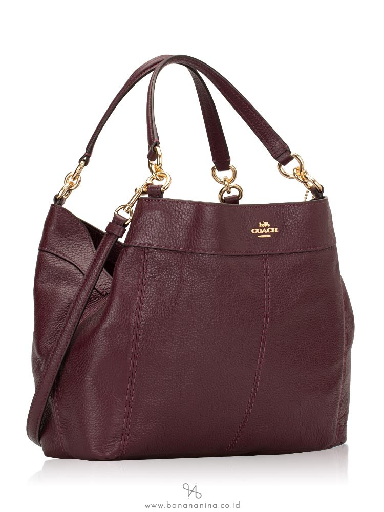 New Coach 28992 small Lexy Pebble Leather Shoulder Bag handbag Black
