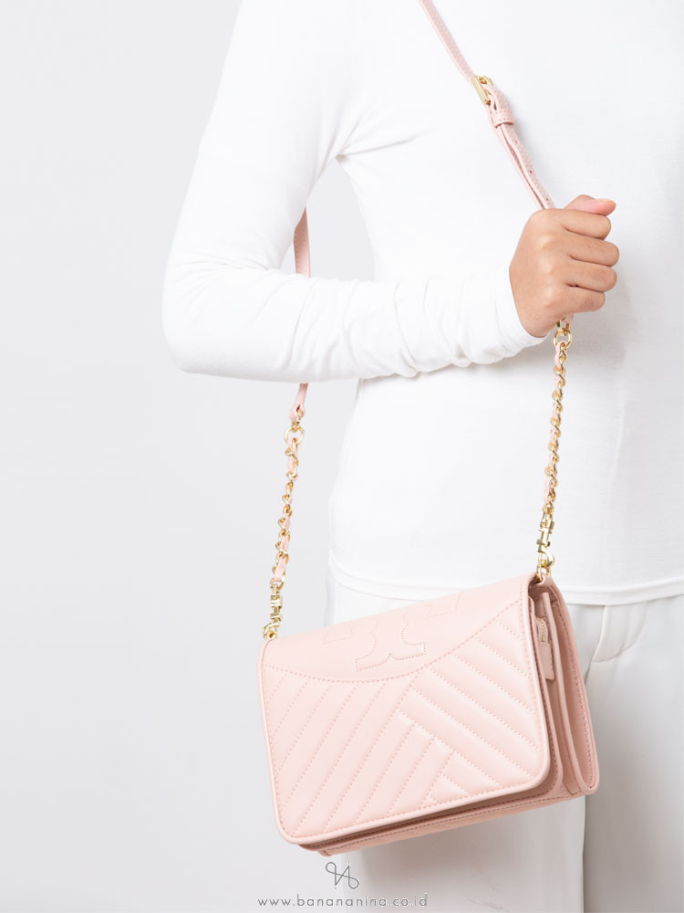 TORY BURCH Alexa Combo Crossbody Dark Pink Quartz