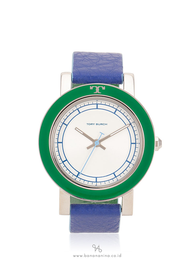 TORY BURCH TBW6003 Ellsworth Leather Strap Blue Green