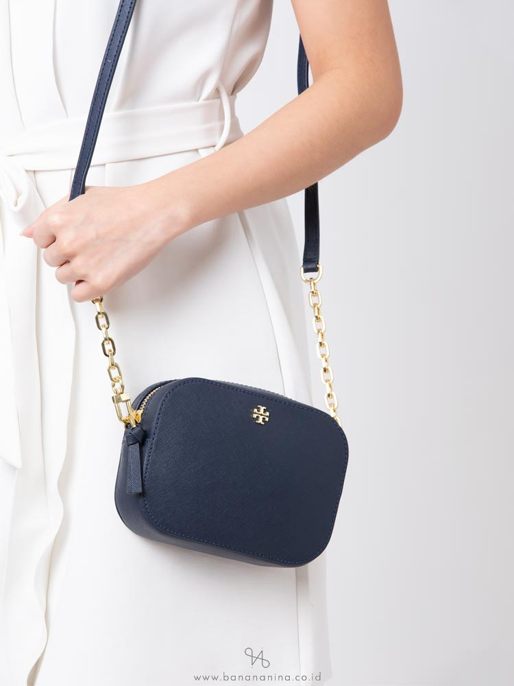 TORY BURCH Emerson Round Crossbody Royal Navy
