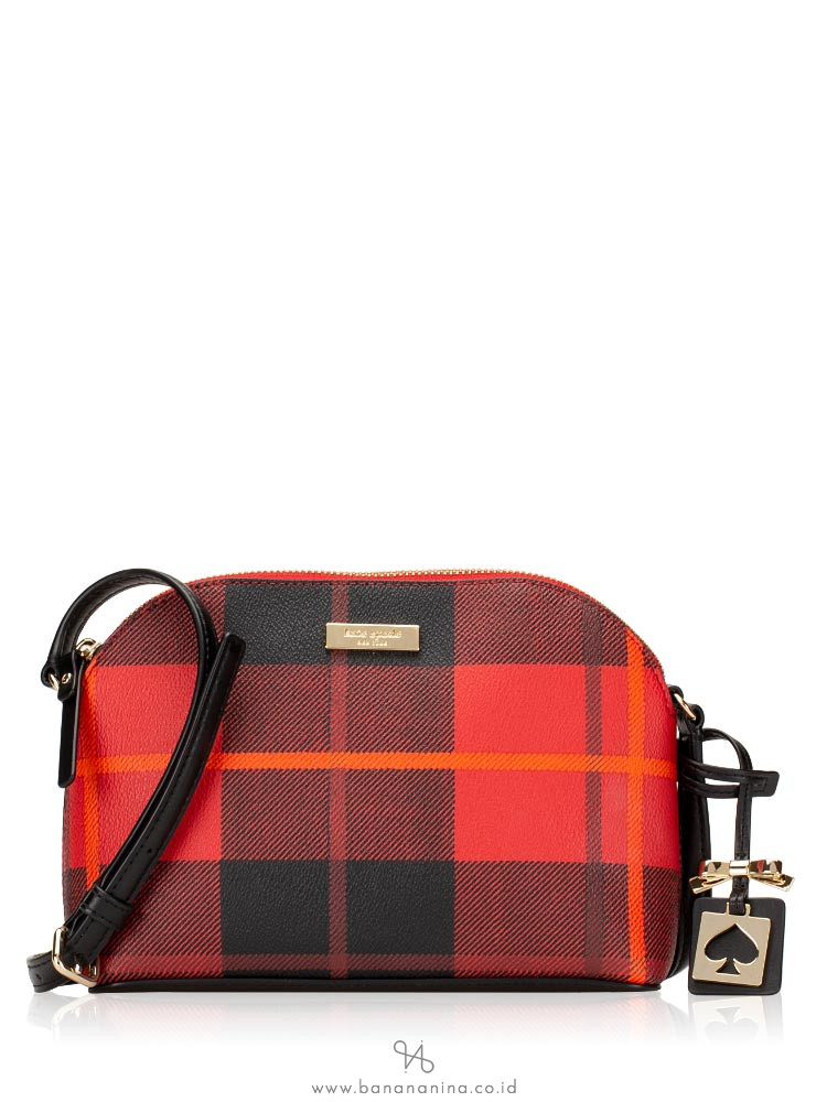 KATE SPADE Brightwater Drive Woodland Plaid Hanna Red Carpet