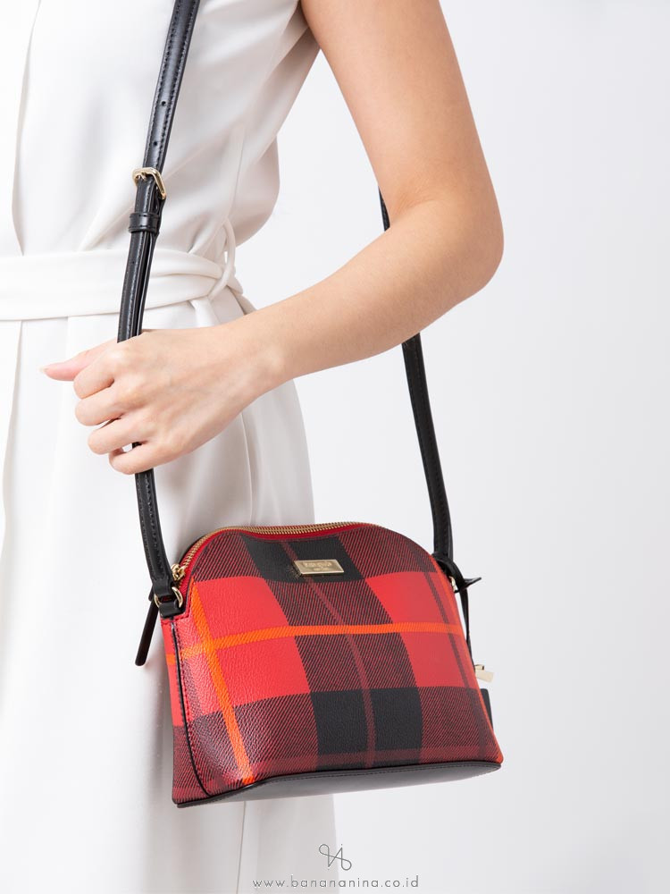 KATE SPADE Brightwater Drive Woodland Plaid Hanna Red Carpet