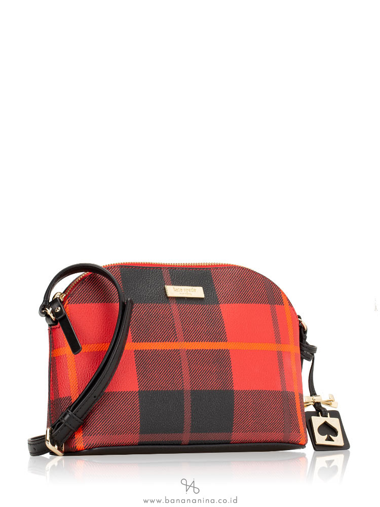 KATE SPADE Brightwater Drive Woodland Plaid Hanna Red Carpet
