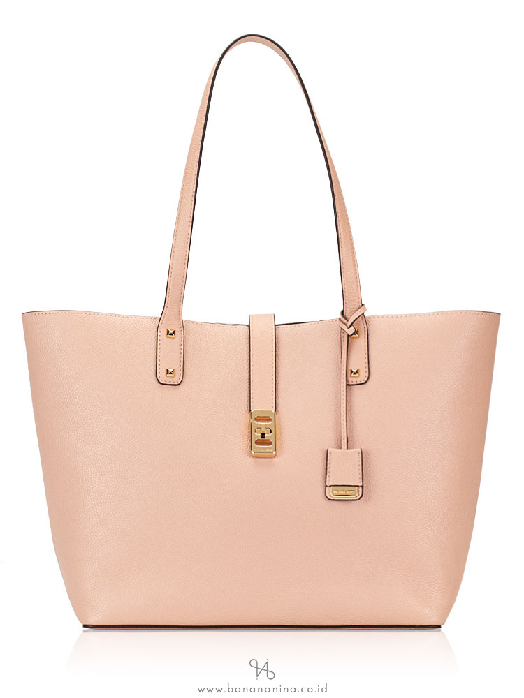 MICHAEL KORS Karson Large Leather Carryall Tote Pastel Pink