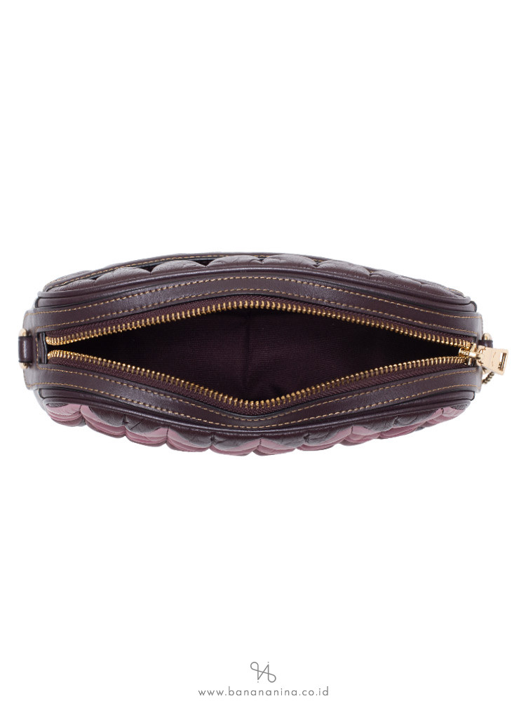 COACH 30652 Ombre Quilted Leather Isla Crossbody Oxblood Multi