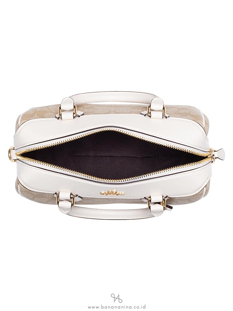 COACH 32203 Signature Mini Bennett Satchel Light Khaki Chalk