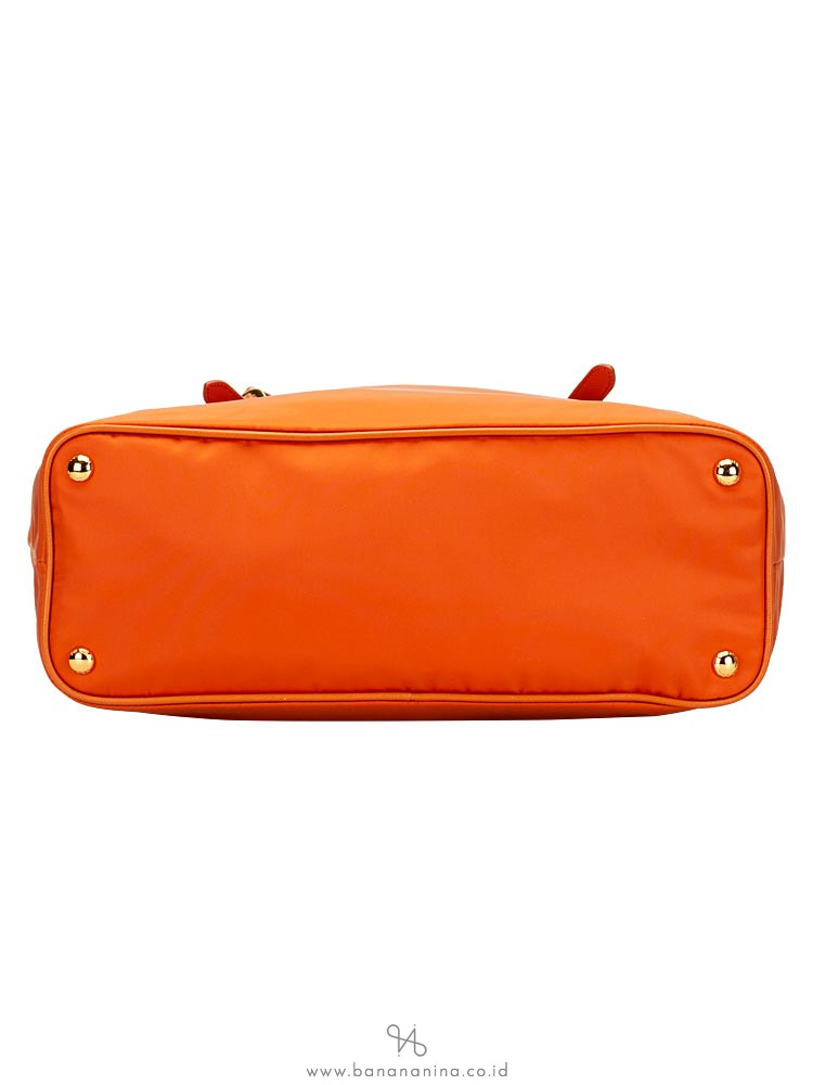 PRADA BR4997 Tessuto Saffiano Tote Papaya