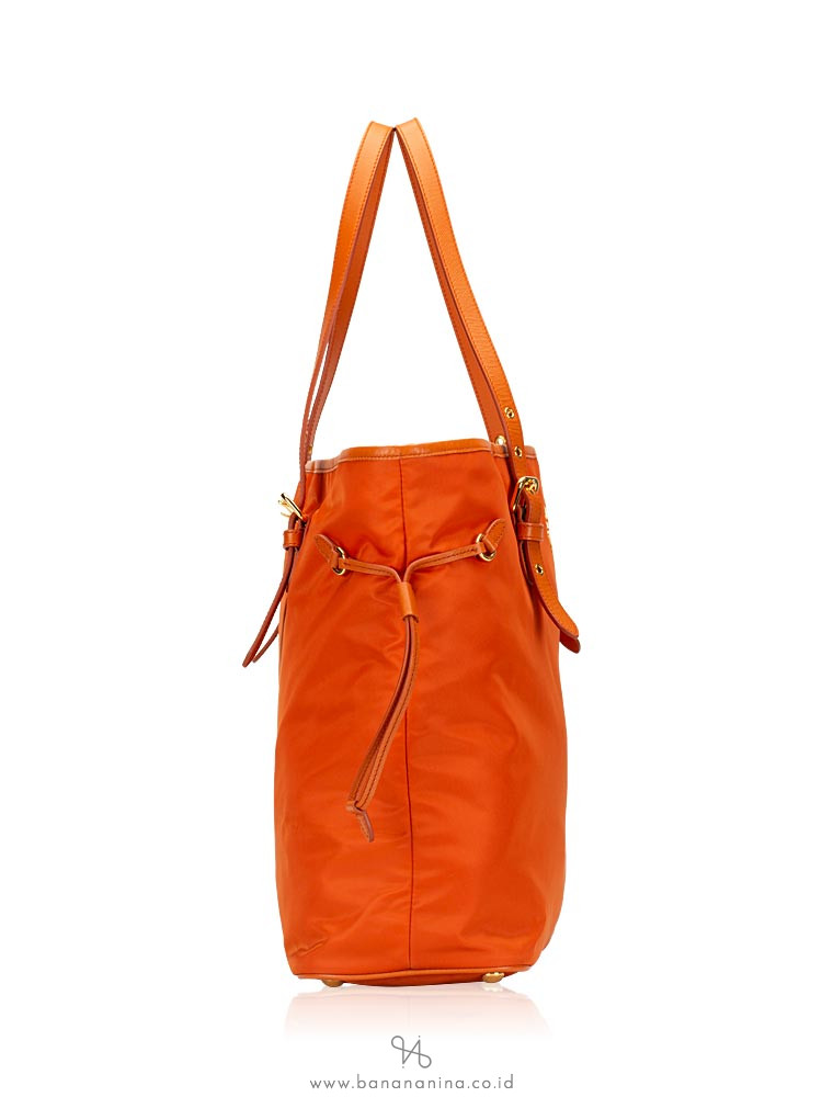 PRADA BR4997 Tessuto Saffiano Tote Papaya