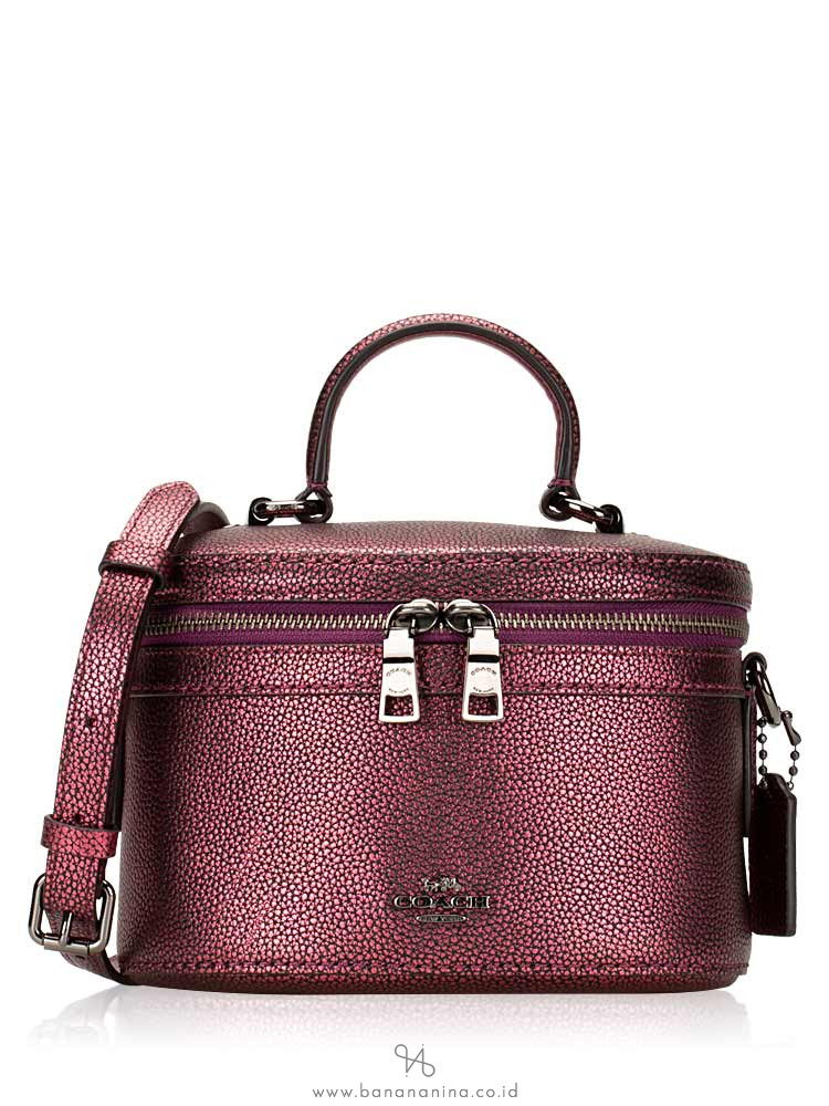 COACH 38590 Metallic Trail Bag Berry
