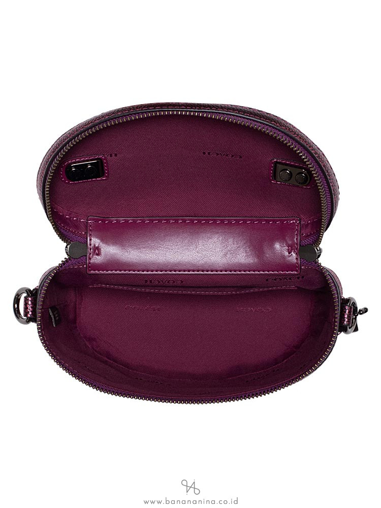 COACH 38590 Metallic Trail Bag Berry
