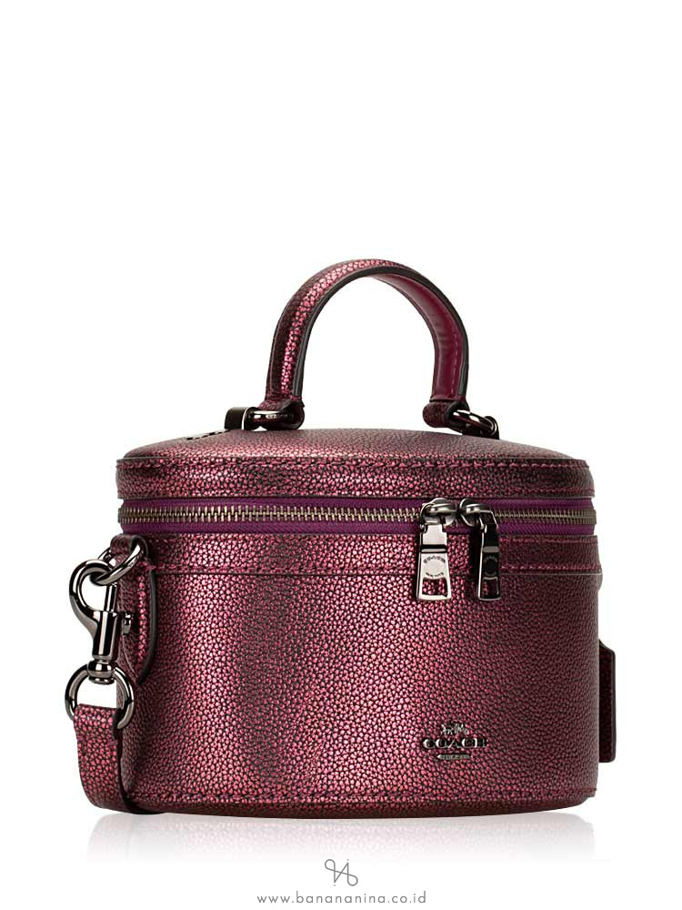 COACH 38590 Metallic Trail Bag Berry