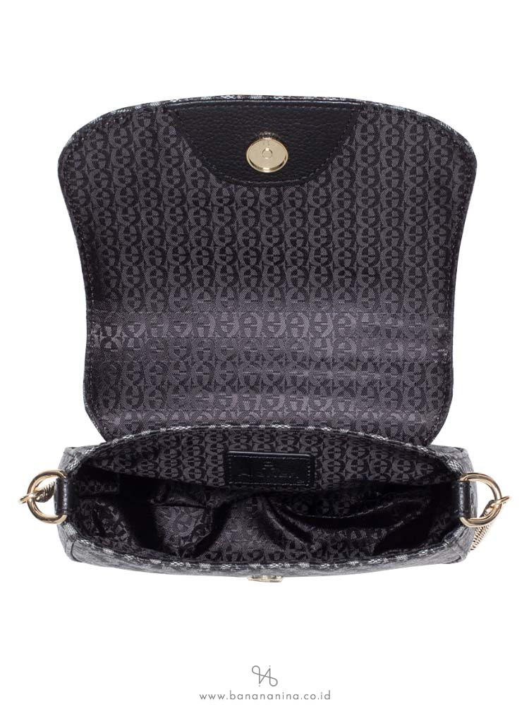AIGNER Zoe Signature Chain Crossbody Black