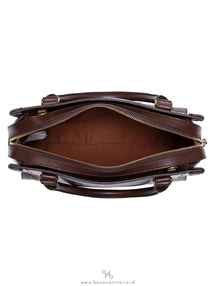FOSSIL SHB1958204 Claire Croco Satchel Brown