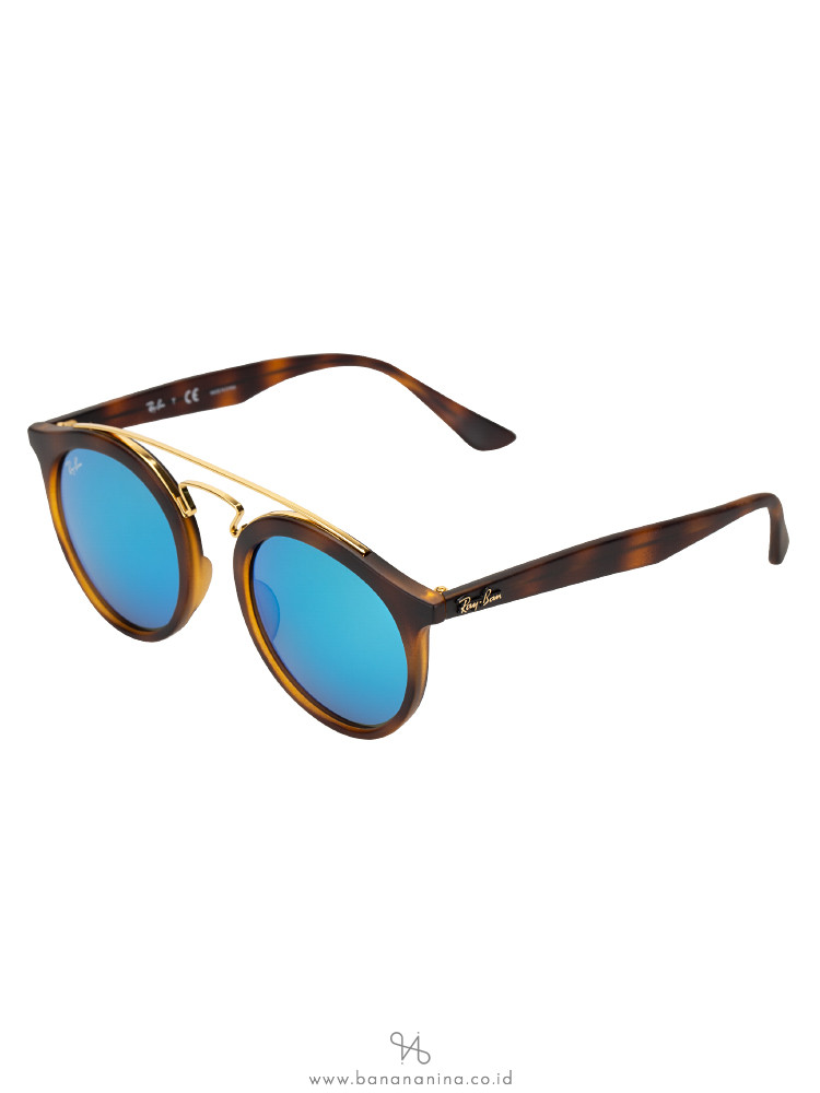 RAY-BAN RB4256 Gatsby Mirror Sunglasses Black Blue