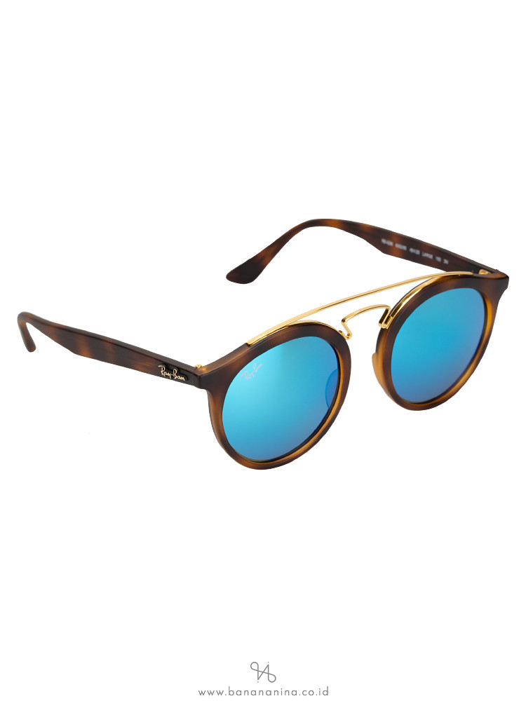 RAY-BAN RB4256 Gatsby Mirror Sunglasses Black Blue