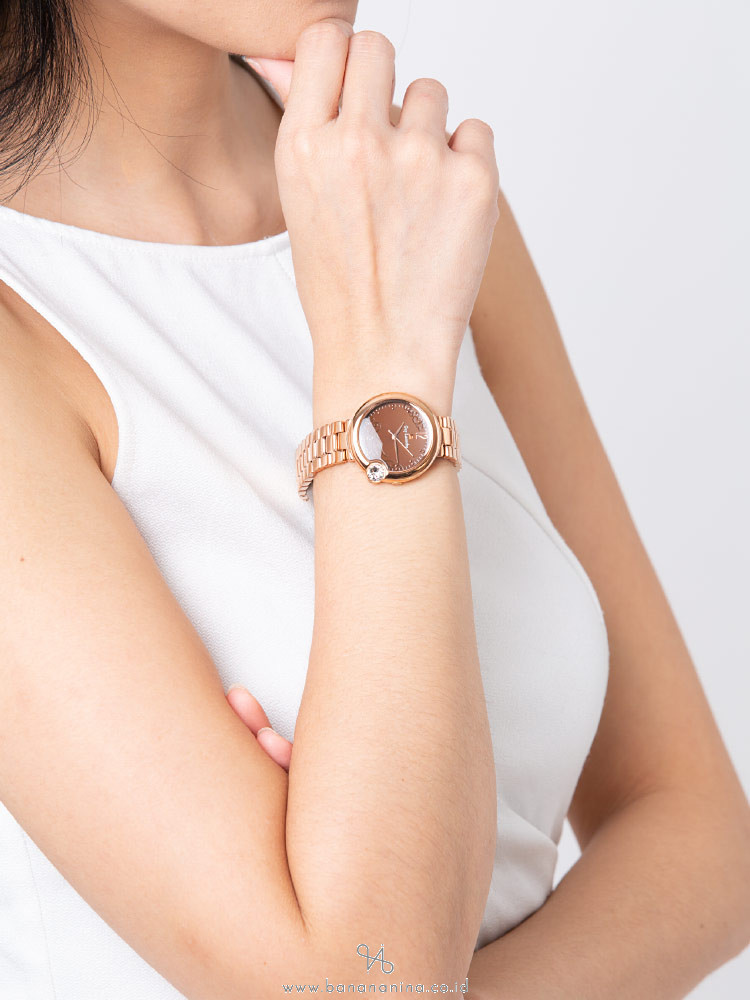 GUY LAROCHE LW5032-08 Stainless Brown Rosegold