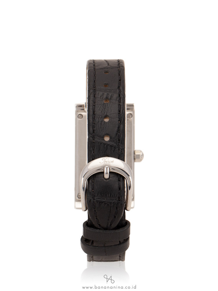 TEIWE TW3065B Crown Leather Strap Black