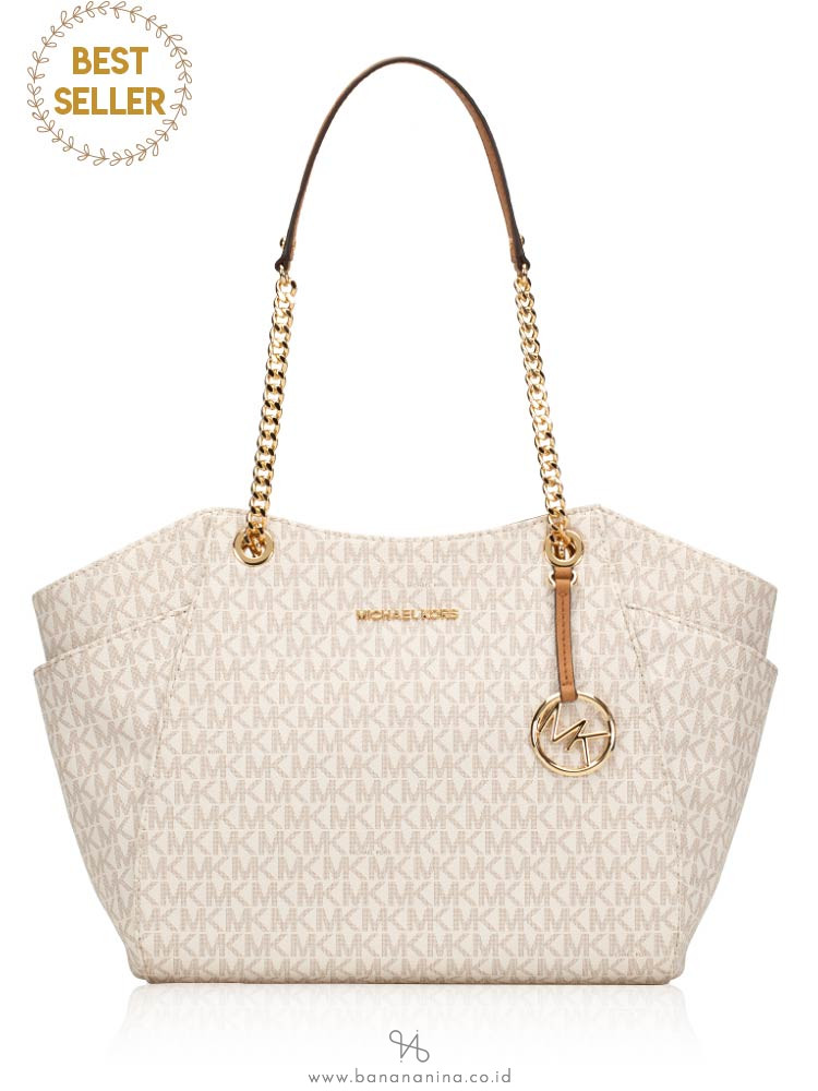 michael kors jet set chain large shoulder tote