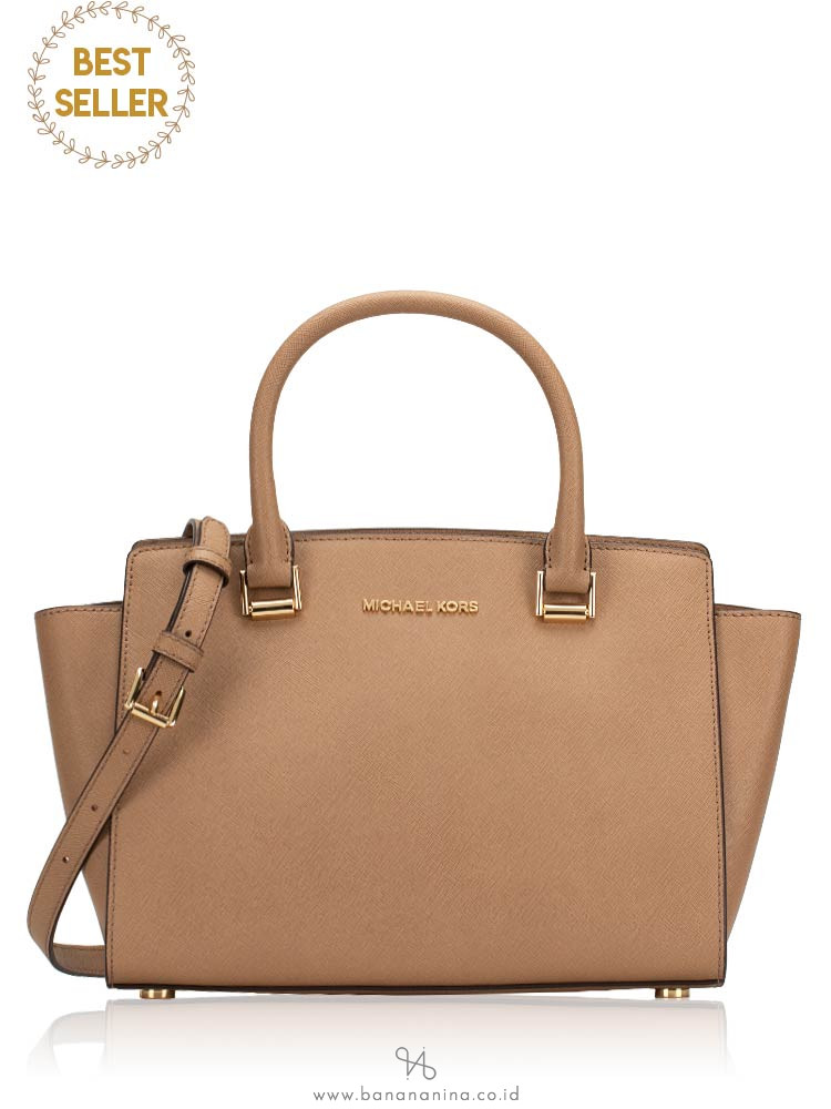 MICHAEL KORS Selma Medium Satchel Dark Khaki
