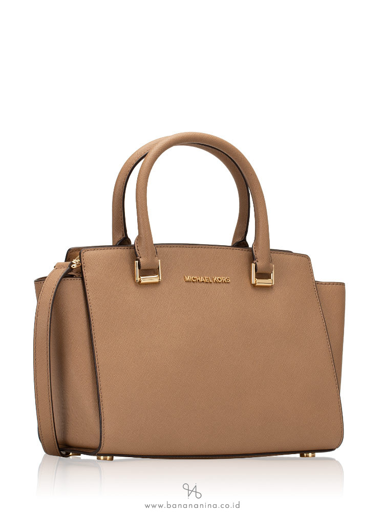 MICHAEL KORS Selma Medium Satchel Dark Khaki