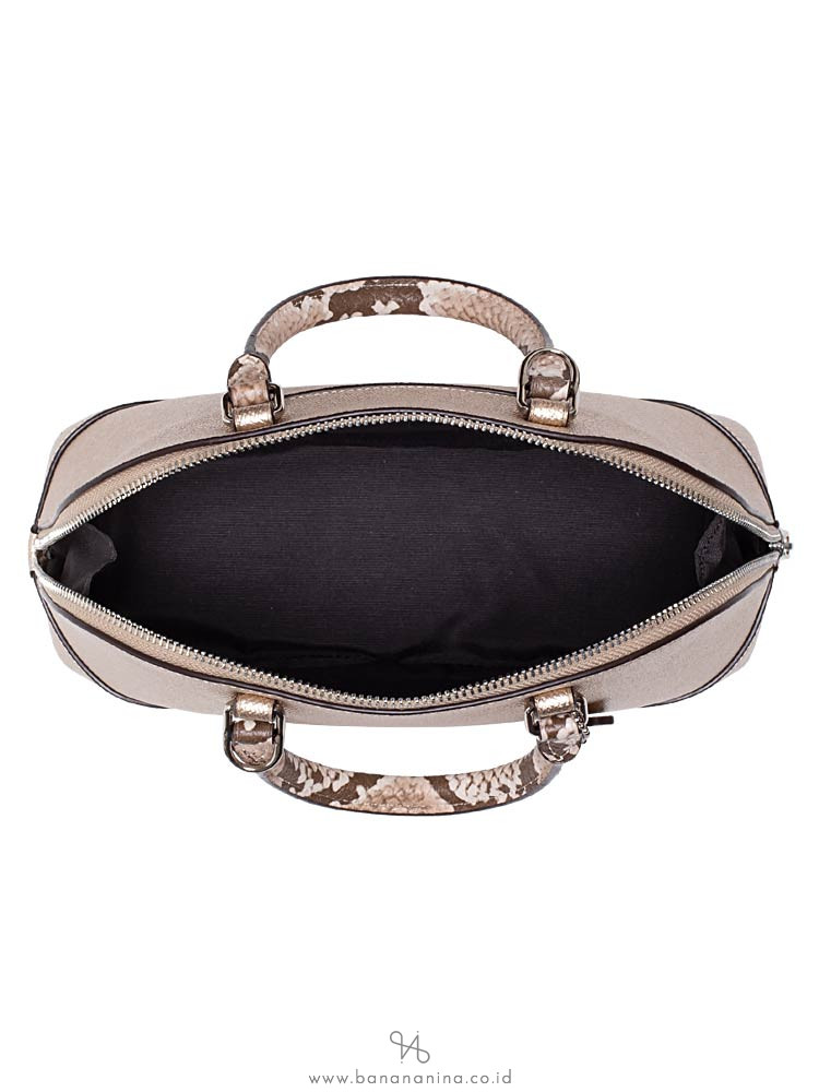 COACH 38057 Metallic Exotic Trim Mini Sierra Platinum