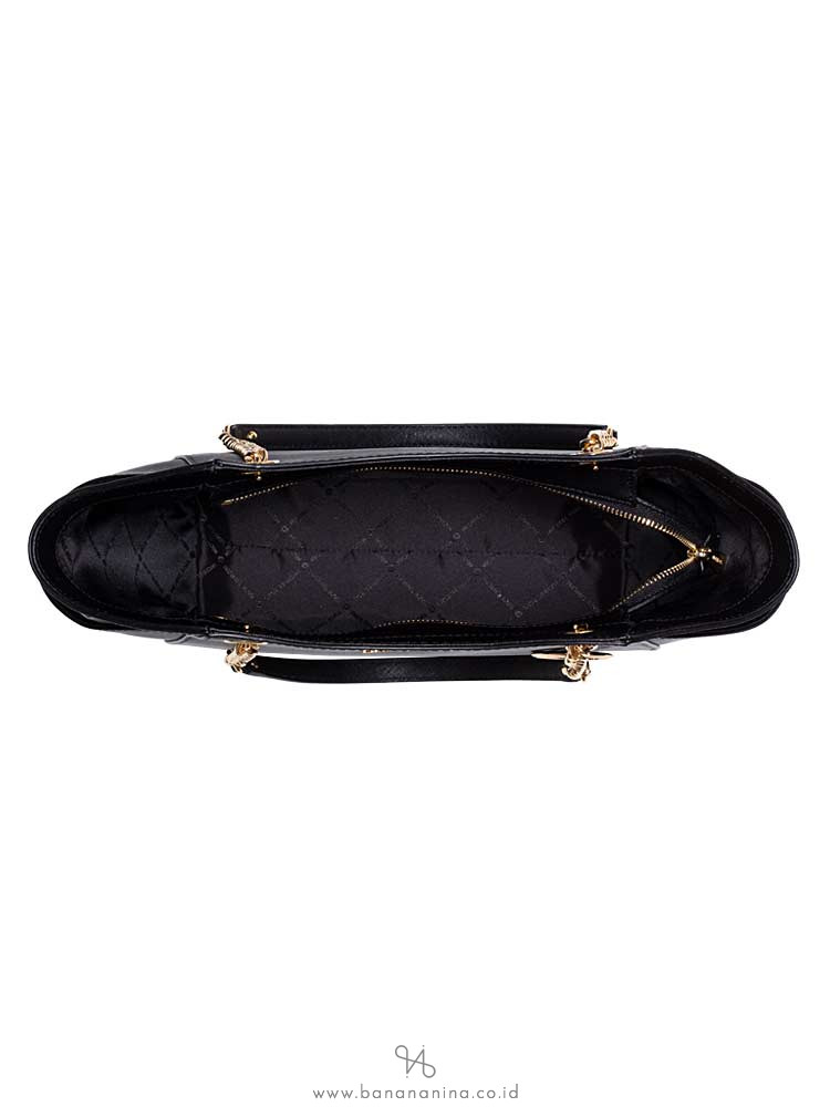 MICHAEL KORS Jet Set Large Chain Shoulder Tote Black