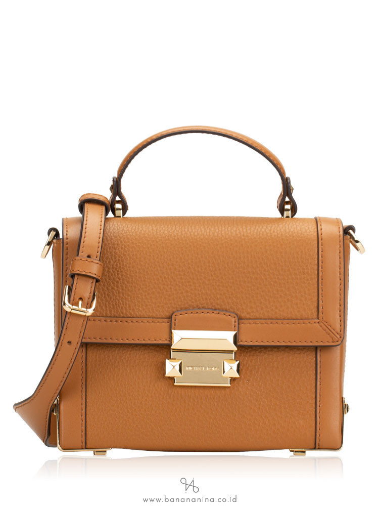 jayne small logo and leather trunk bag 