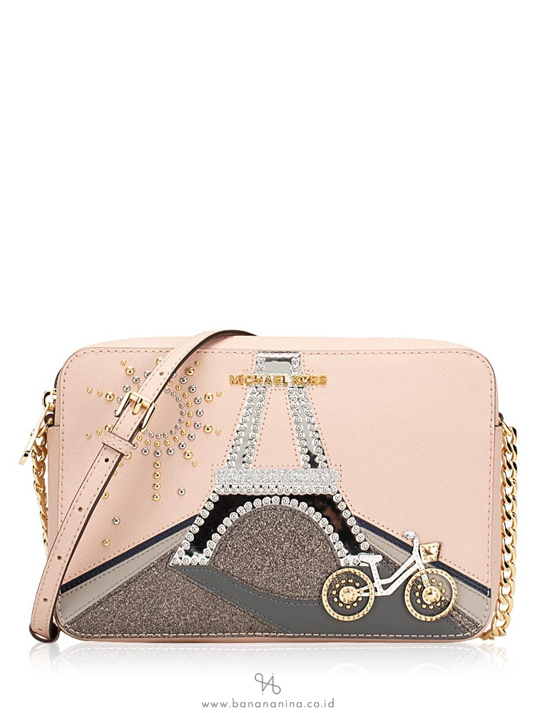 MICHAEL KORS Jet Set Nouveau Novelty Large Crossbody Ballet