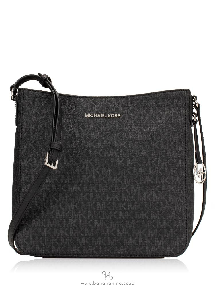 MICHAEL KORS Jet Set Monogram Large Messenger Black Multi