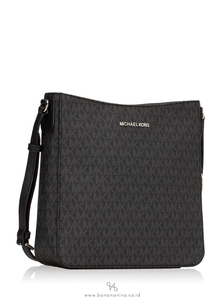 MICHAEL KORS Jet Set Monogram Large Messenger Black Multi