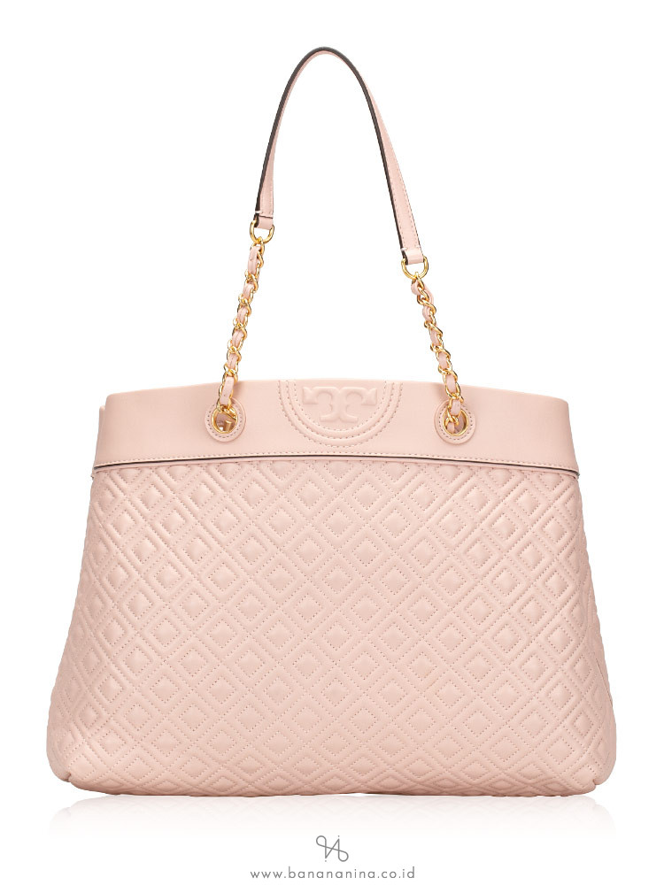 TORY BURCH Fleming Triple Compartment Tote Shell Pink