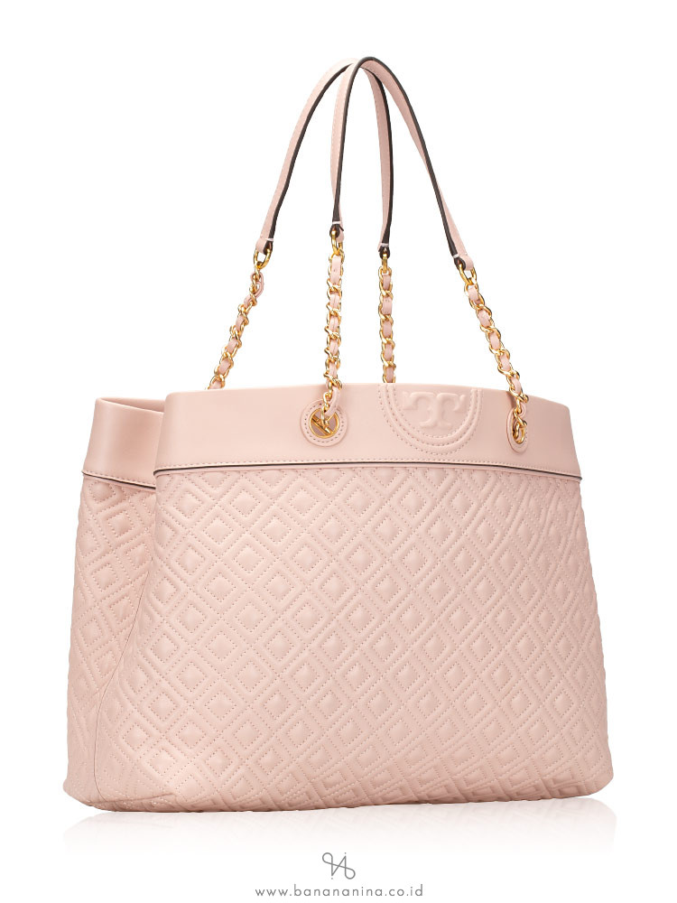 TORY BURCH Fleming Triple Compartment Tote Shell Pink