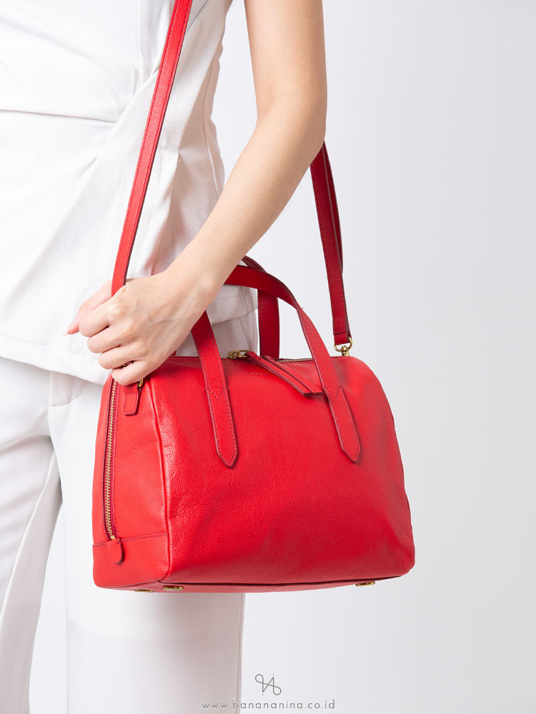 FOSSIL SHB2063622 Sydney Satchel Real Red