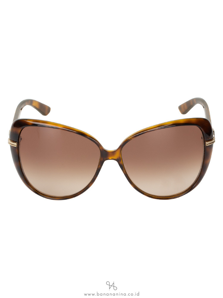 GUCCI GG3156/S Oversized Sunglasses Tortoise Brown