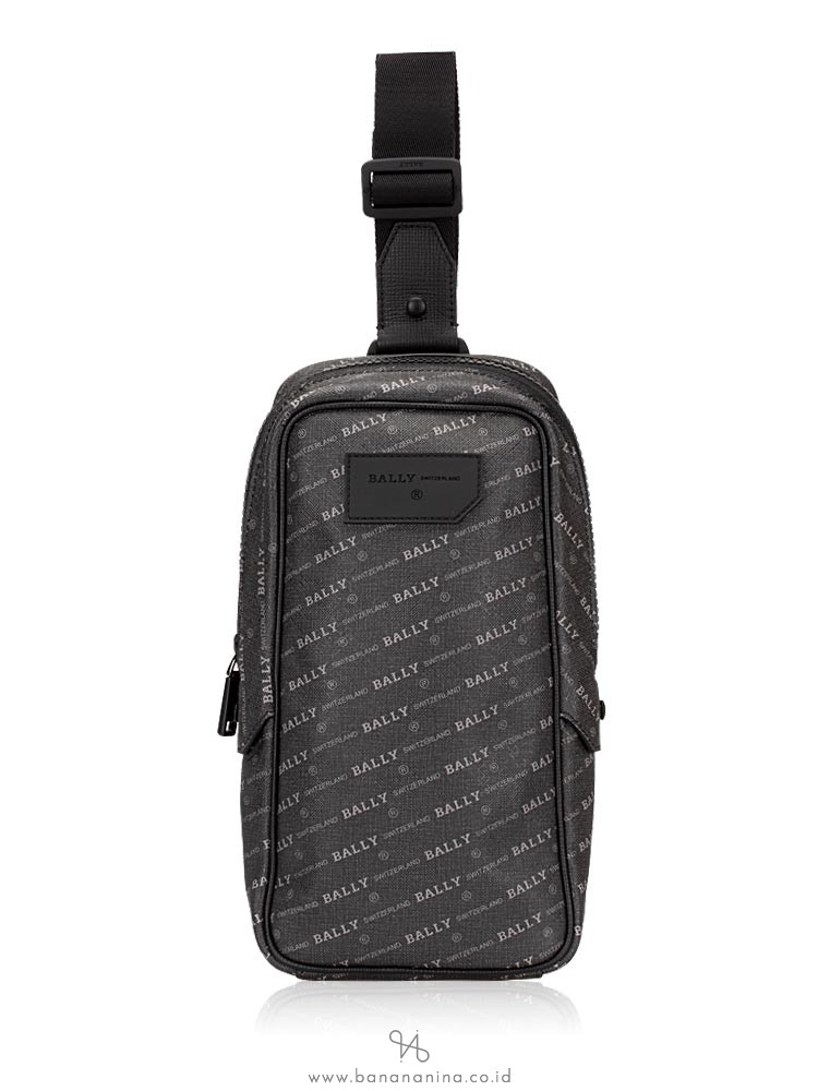 BALLY Men Tanis Signature Sling Bag Black Multi