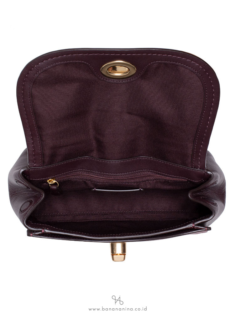 COACH 35114 Chain Flap Faye Crossbody Oxblood