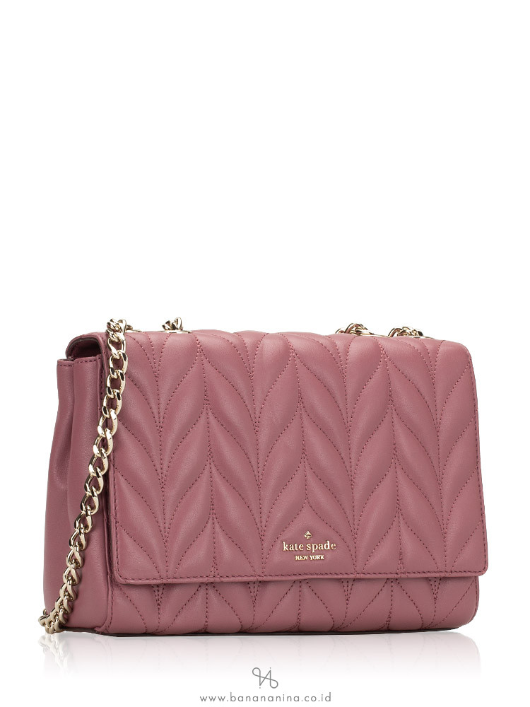 KATE SPADE Briar Lane Quilted Emelyn Plum Berry